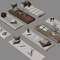 Various Stylish Sofa Bed Designs With Decorative Pillows Small Plants And Books