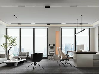 Modern Office Manager's Office 3d model