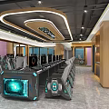 The reform of e-sports management in the field of modern Internet cafes 3d model
