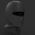 Functional Gray Balaclava Hat Made Of Fabric Material With Simple Face Opening Design