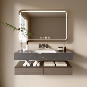 Modern Bathroom Cabinet Bathroom Basin Bathroom Ornaments 3d model