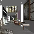 Bridal Shop Interior Design With Mannequins And Wedding Dresses Display Area