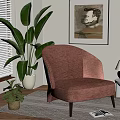 Modern Single Sofa 3d model