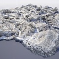 Melting ice and snow 3d model