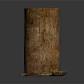 Natural Wooden Cylindrical Container With Small Spoon Natural Texture For Home Daily Use