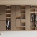 Modern Wardrobe Modern Light Luxury Wardrobe Modern Bedroom Wardrobe Cloakroom Wardrobe Finished Wardrobe 3d model