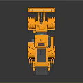 Yellow Road Roller Construction Machinery With Cab And Heavy Duty Wheels