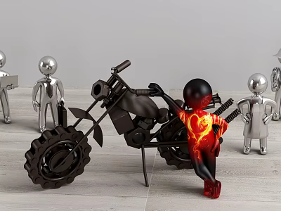 Modern Ornaments Motorcycle Ornaments 3d model Modern Ornaments Motorcycle Ornaments 3d model