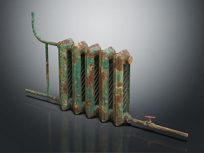 Industrial LOFT radiator old radiator 3d model