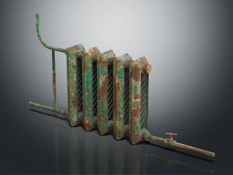 Industrial LOFT radiator old radiator 3d model