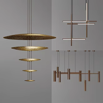 Light Luxury Chandelier 3d model