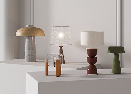 Modern table lamp 3d model