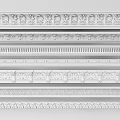 Decorative Gypsum Cornice with Ornate Patterns and Various Classic Design Styles