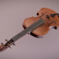 Vintage Wooden Violin Classic Musical Instrument With Rich Brown Finish And Fine Craftsmanship