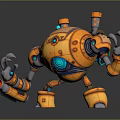 Modern Robot Mech Warrior Mech Soldier Machine Battlearm Mechanical Battlearm 3d model