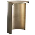 Elegant Modern Brass Coffee Tables With Round Textured Tops And Varying Heights