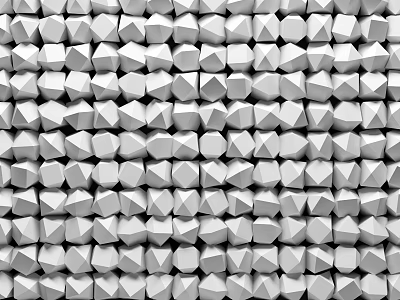 Geometric 3D Background Wall Featuring Repeating White And Light Gray Shapes Design 3d model