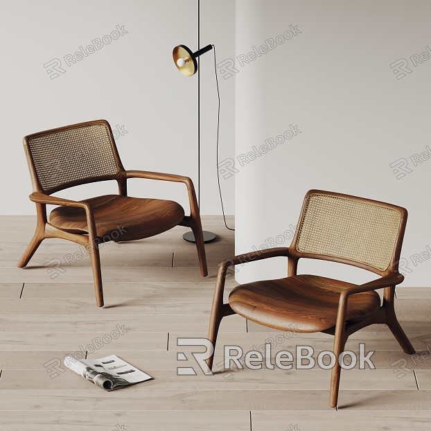 willisau Silent Wind Leisure Chair Solid Wood Leisure Chair Recliner Floor Lamp model