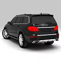 Black Mercedes SUV Modern Exterior Design With Sleek Body And Alloy Wheels