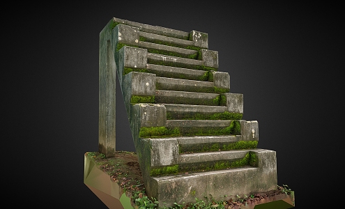 Step Jumping Step Stone Step Stone Rock 3d model