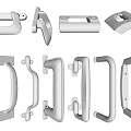 Various Modern Door Handles With Different Styles And Metal Finishes
