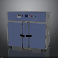 Blue Double Door Industrial Equipment With Control Panel Digital Display And Wheels