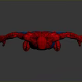 Spider Man 3D Model With Classic Red And Blue Costume Standing Pose