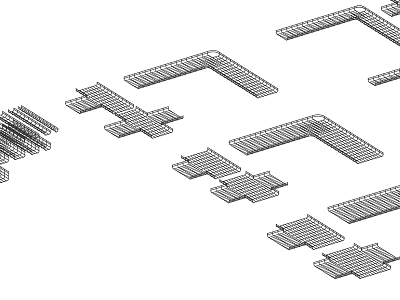 Various Shaped Plumbing Pipes With Structural Design And Layout Configurations 3d model