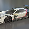 White Race Car With Number 62 Sleek Design Rear Wing And Manthey Sponsorship