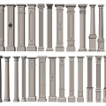 Various Styles Of Classical Roman Columns With Decorative Details And Designs