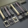 Furniture Handles With Various Decorative Designs And Metal Finishes For Cabinets
