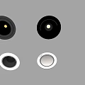 Modern Black and White Downlights and Spotlights for Home Ceiling Lighting Fixtures