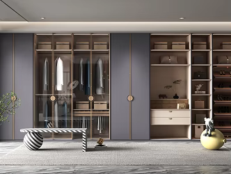 New Chinese wardrobe 3d model
