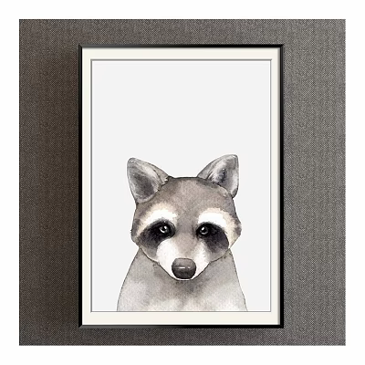 Modern Animal Painting Brown Children's Room Animal Fox Decorative Painting 3d model