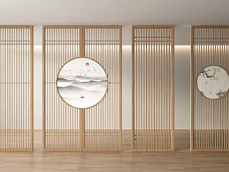 Screen Partition Screen Partition Entrance Screen 3d model
