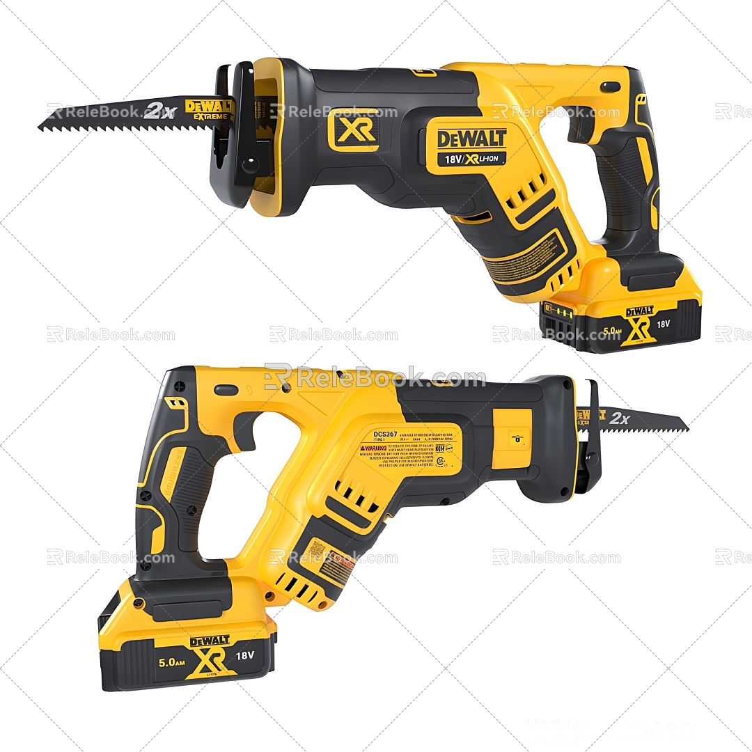 chainsaw industrial equipment electrical appliance handheld chainsaw 3d model