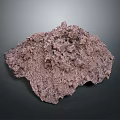 Rough Textured Brown Rocky Terrain With Uneven Natural Surface Features 3d model