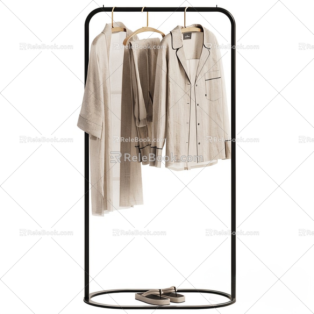 Cream wind hanger 3d model