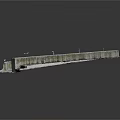 Textured Stone Slab Terrain Structure Featuring Platform Steps And Rectangular Area