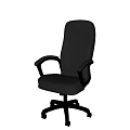 Comfortable Brown Leather Leisure Chair With Armrests And Wheeled Base Design
