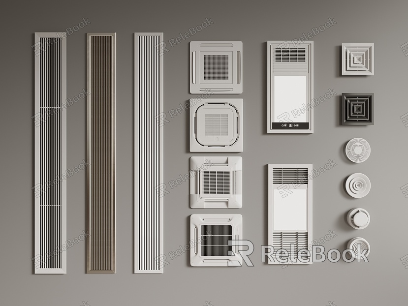 Modern air conditioner air outlet air conditioner outlet model