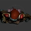 Fantasy Character Featuring Creature Inspired Antennae In Brown Outfit With Shoulder Armor