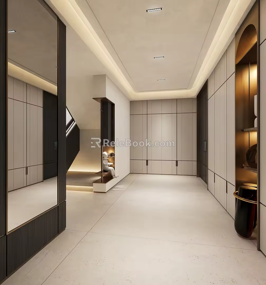 Modern Entrance 3d model