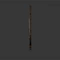 Wooden Crossbow With Intricate Carvings And Metal Accents On Gray Background