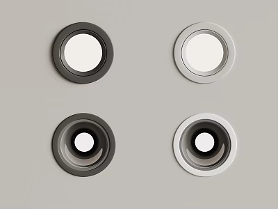 Modern spotlights 3d model