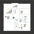 Detailed 3D Urban Model Scene With Buildings Roads Trees And Layout Design