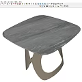 Light luxury side a few simple side a few minimalist side a few stone side a few marble side a few artistic side a few creative side a few modeling side a few bedside side a few sofa side 3d model
