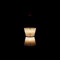 Modern Chandeliers With White Fabric Shades Gold Accent Rings And Warm Illumination