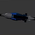 Futuristic Metallic Motorcycle With Sleek Design Blue Accents And Reflective Surface