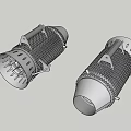 Stainless Steel Industrial Equipment With Cylindrical Structure Perforated Surface And Metal Handles
